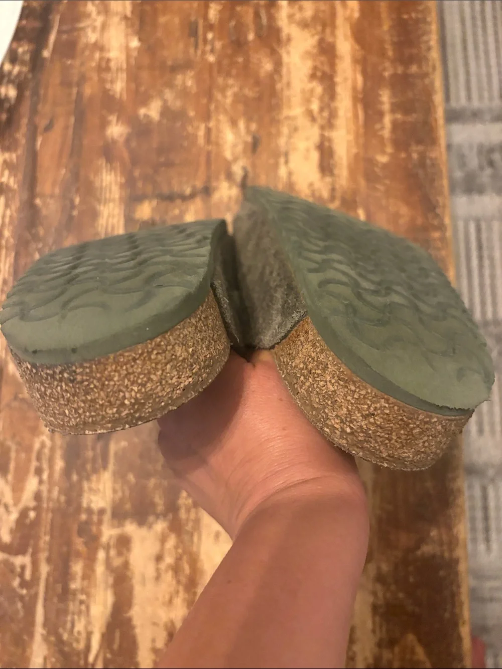 Birkenstock Kids Suede Clogs in Olive